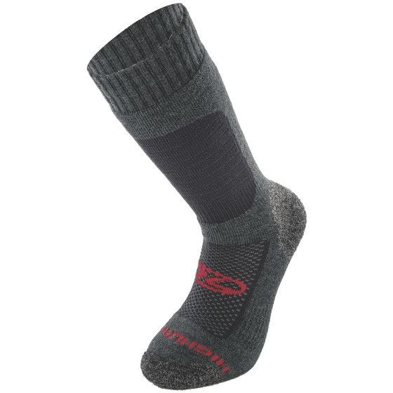 Skarpety Trekkingowe Highlander Wełna Merino Grafitowe