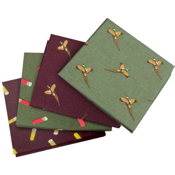 Husteczki Jack Pyke 4-pak Pheasant i Cartridge Wine/Zielone