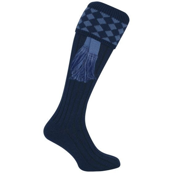 Skarpety Myśliwskie Jack Pyke Harlequin Navy/Light Blue
