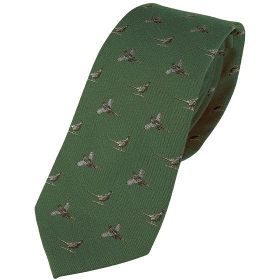 Jedwabny Krawat Jack Pyke Pheasant Zielony