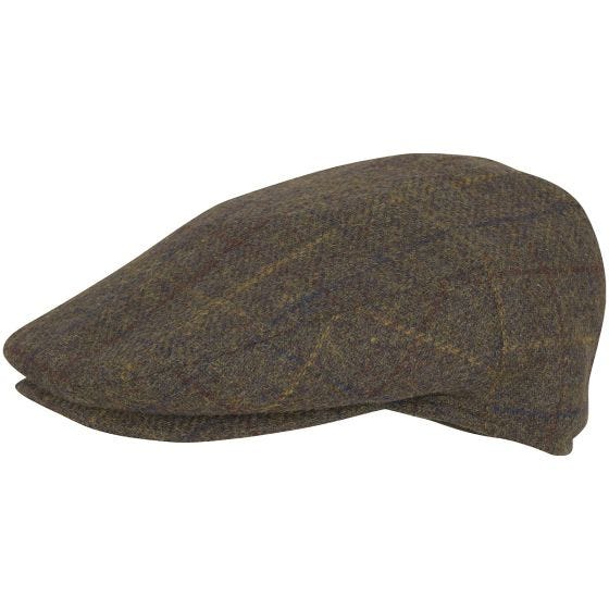 Czapka Kaszkiet Jack Pyke Wool Blend Brązowa w Kratę