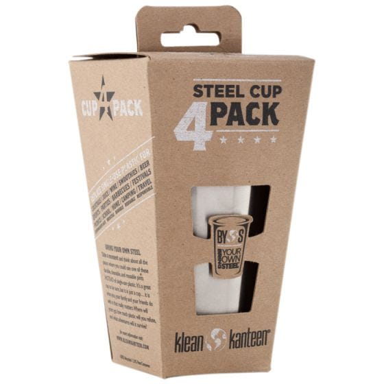 Zestaw Kubków Klean Kanteen 296ml 4 szt. Srebrny