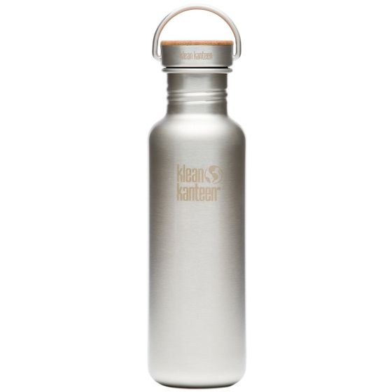 Butelka Klean Kanteen Reflect 800ml Bamboo Cap Srebrna Mat