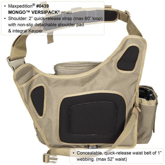 Torba Maxpedition Mongo Versipack Czarna