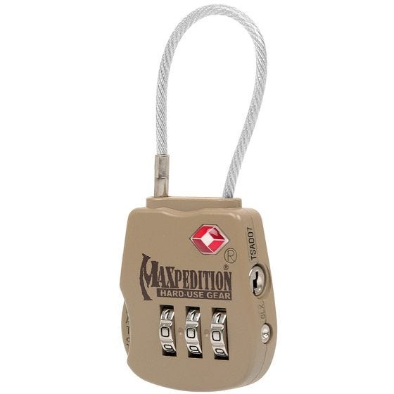 Kłódka Podróżna Maxpedition Tactical Luggage Lock Khaki