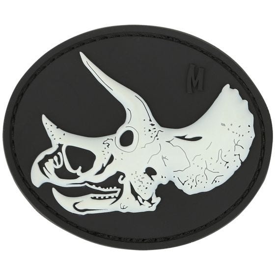 Naszywka Maxpedition Triceratops Skull (Świeci w ciemności)