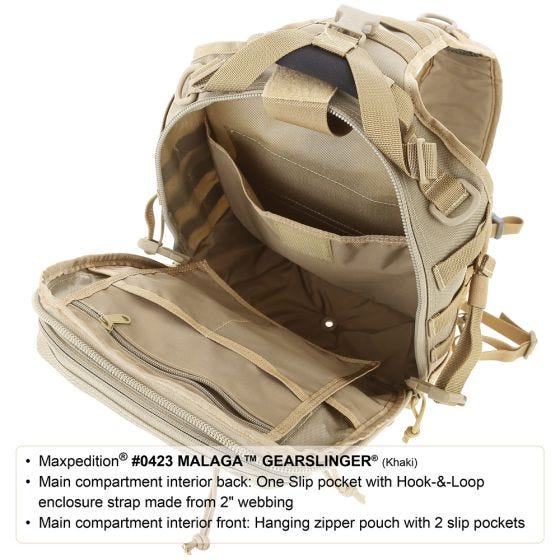 Torba Maxpedition Malaga Gearslinger Czarna