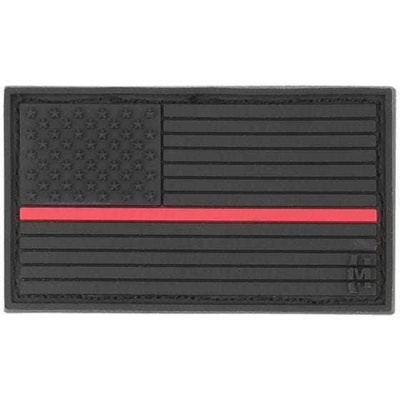 Naszywka Maxpedition Flaga USA Mała (Firefighter Thin Red Line)