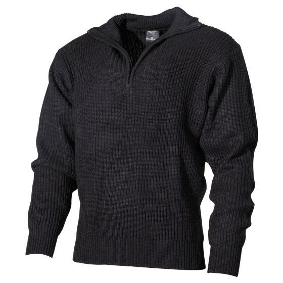 Sweter Akrylowy MFH Navy Czarny