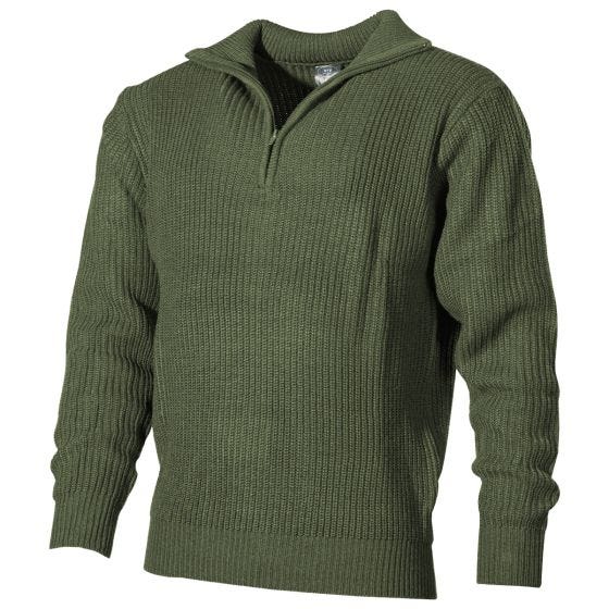 Sweter Akrylowy MFH Navy OD Green