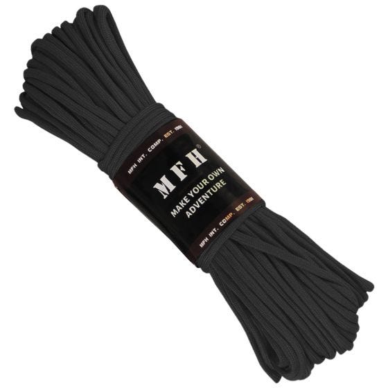 Linka Paracord MFH 100ft Czarna