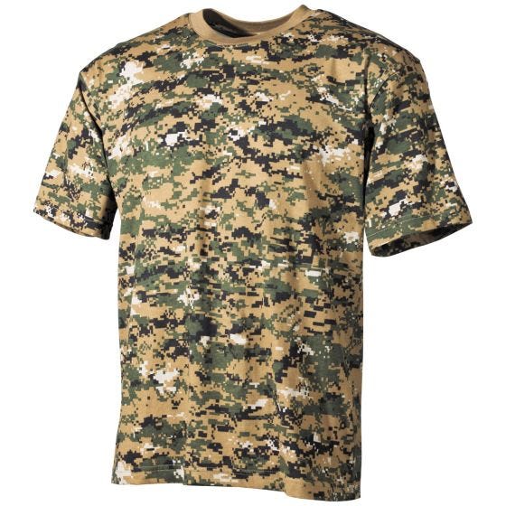 Koszulka T-shirt MFH Digital Woodland