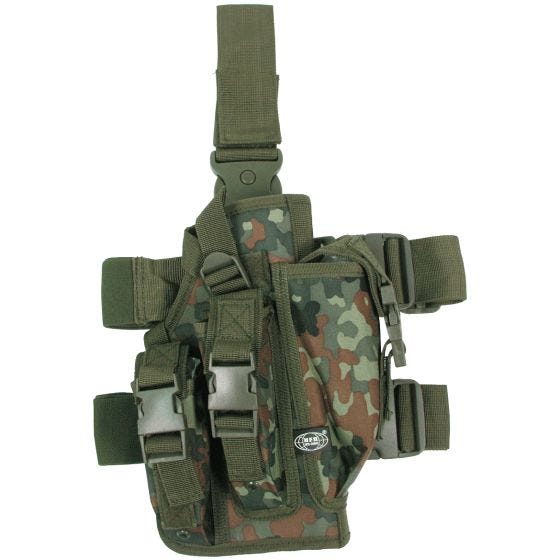 Kabura Udowa MFH z 3 Ładownicami Flecktarn