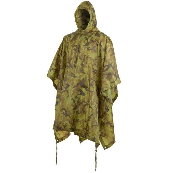 Poncho Przeciwdeszczowe MFH Ripstop Czech Woodland