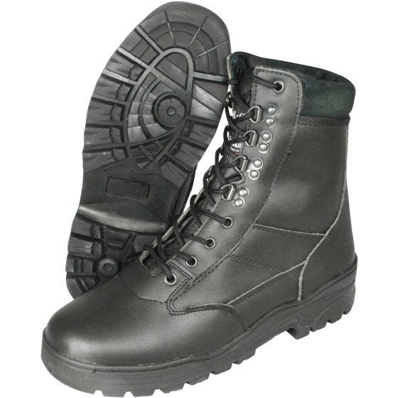 Buty Mil-Com Patrol Skórzane Czarne