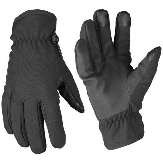 Rękawice Zimowe Mil-Tec Softshell Thinsulate Czarne