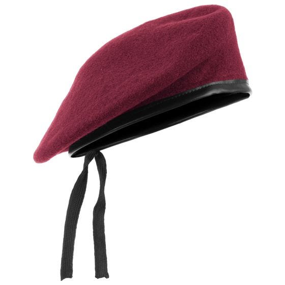 Beret Wojskowy Mil-Tec Czerwony