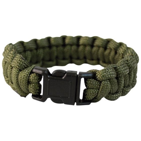 Bransoletka Survivalowa Mil-Tec Paracord 22mm Oliwkowa