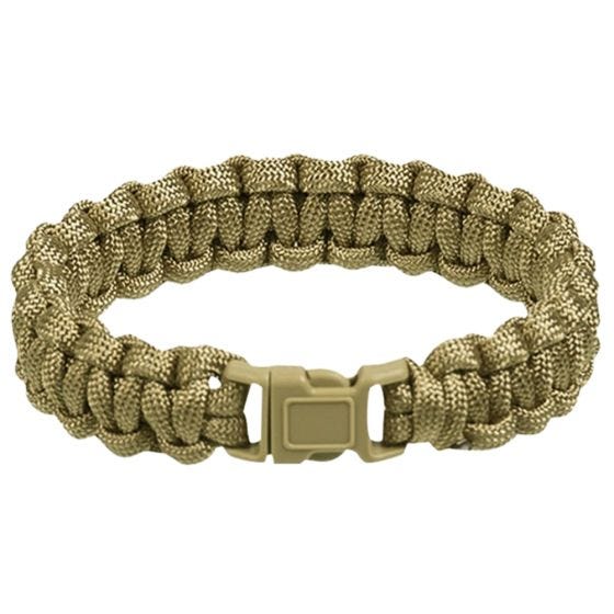 Bransoletka Survivalowa Mil-Tec Paracord 15mm Coyote