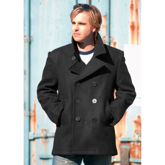 Płaszcz Mil-Tec US Navy Pea Coat Czarny