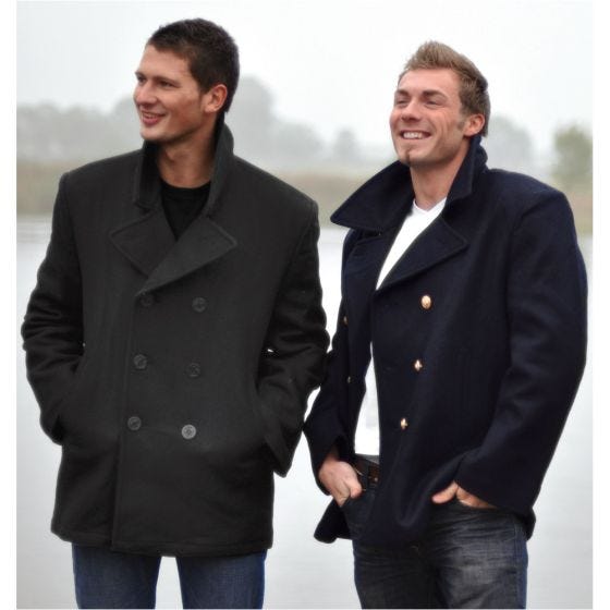 Płaszcz Mil-Tec US Navy Pea Coat Czarny