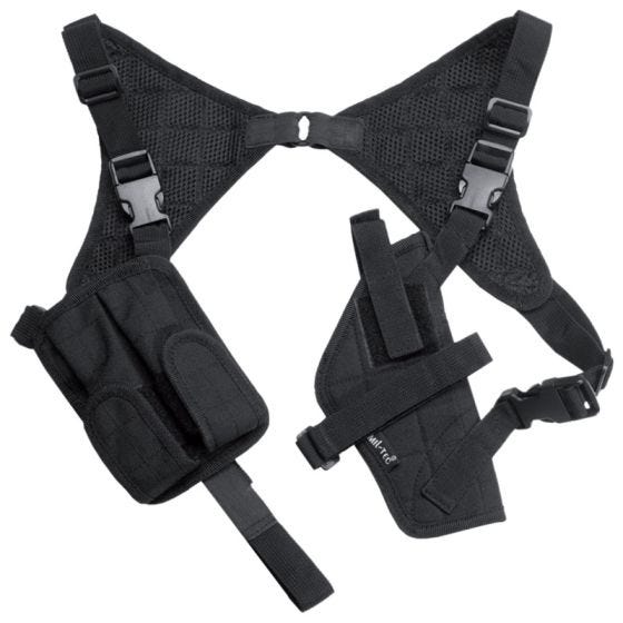 Uniwersalna Kabura na Szelkach Mil-Tec Cordura Czarna