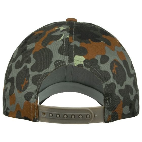 Czapka Bejsbolówka Mil-Tec Dziecięca z Plastikowym Zapięciem Flecktarn