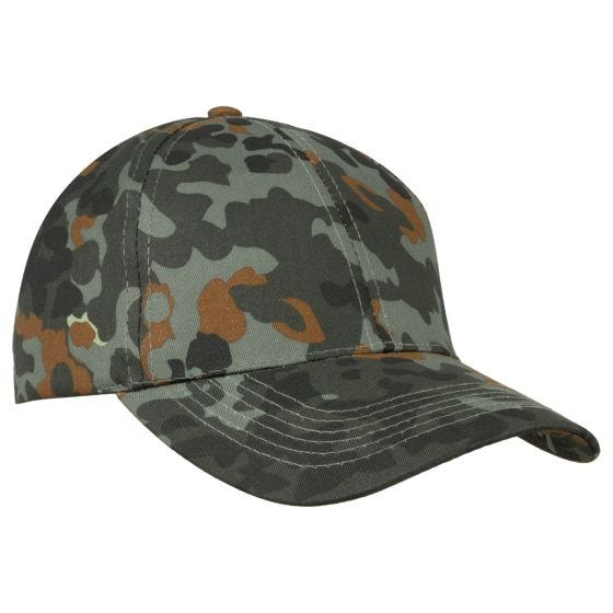 Czapka Bejsbolówka Mil-Tec z Plastikowym Zapięciem Flecktarn