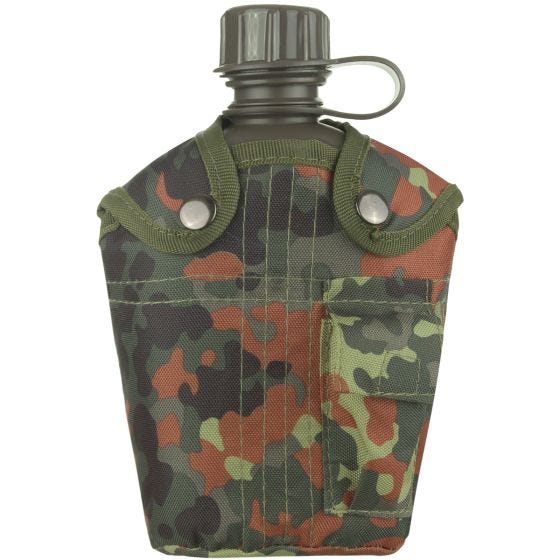 Manierka Mil-Tec z Pokrowcem 1-litrowa Flecktarn