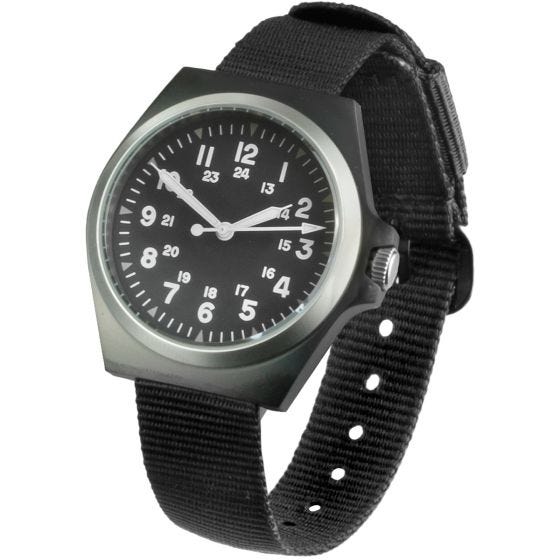 Zegarek Mil-Tec US Style Stainless Steel Czarny