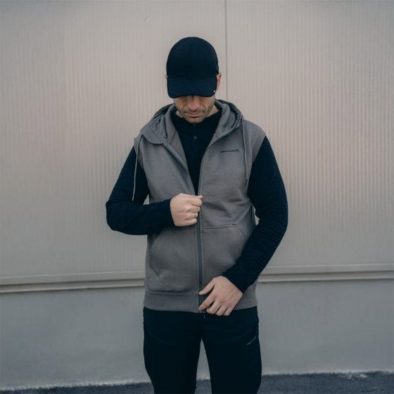 Bezrękawnik z Kapturem Pentagon Thespis Wolf Grey