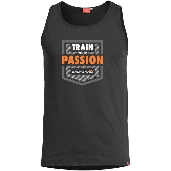 Koszulka bez rękawów Pentagon Astir Train Your Passion Czarna