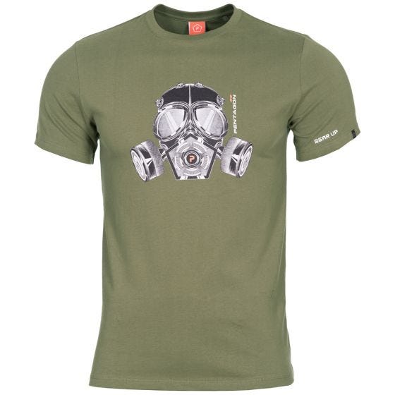 Koszulka T-shirt Pentagon Ageron Gas Mask Oliwkowa