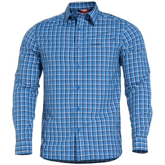 Koszula w Kratkę Pentagon Snoop Long Shirt Blue Checks