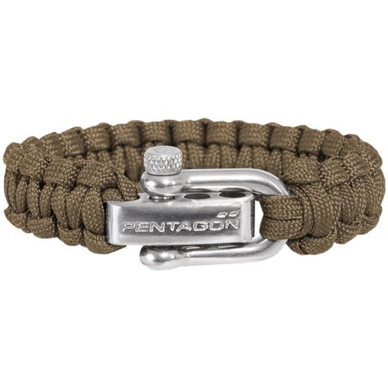 Bransoleta Pentagon Survival Bracelet Coyote