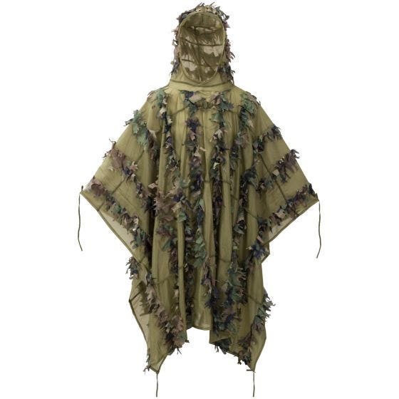 Helikon Leaf Ghillie Poncho US Woodland