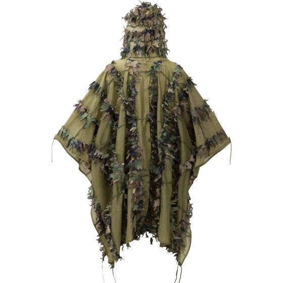 Helikon Leaf Ghillie Poncho US Woodland