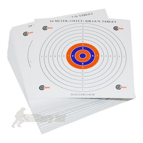 Tarcze Strzelnicze SMK Colour Centre 14cm Tekturowe 100 szt.