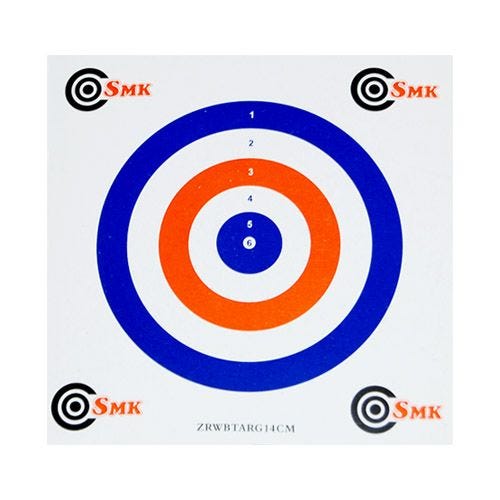 Tarcze Strzelnicze SMK Red White Blue 14cm Tekturowe 100 szt.
