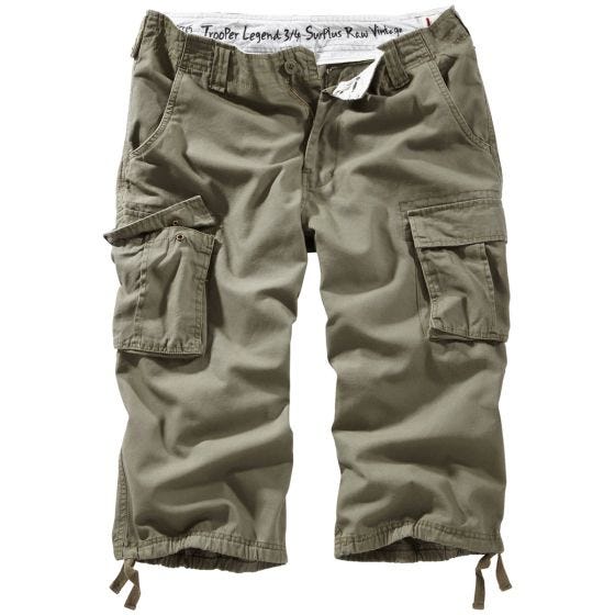 Szorty Surplus Trooper Legend 3/4 Olive Washed