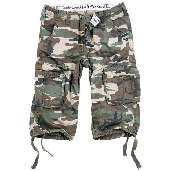 Szorty Surplus Trooper Legend 3/4 Woodland Washed