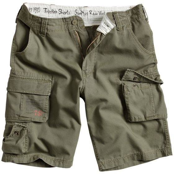 Szorty Surplus Trooper Olive Washed