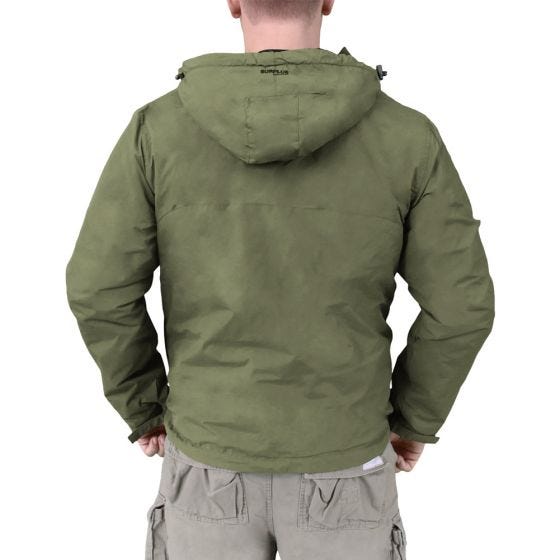 Kurtka Kangurka Surplus Windbreaker Oliwkowa