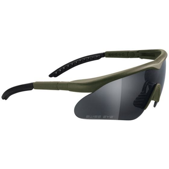 Okulary Taktyczne Swiss Eye Raptor - Zestaw 3 Wymiennych Wizjerów - Oliwkowe