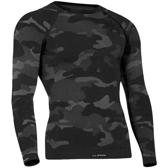 Koszulka Termoaktywna Tervel Optiline Tactical Długi Rękaw Camo Black