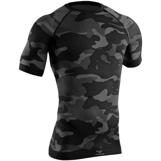 Koszulka Termoaktywna Tervel Optiline Light Tactical Krótki Rękaw Camo Black