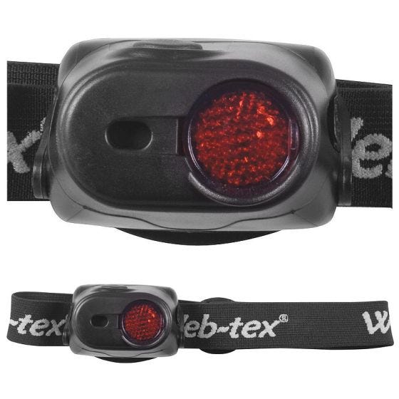 Latarka Czołowa Web-Tex Warrior Czarna