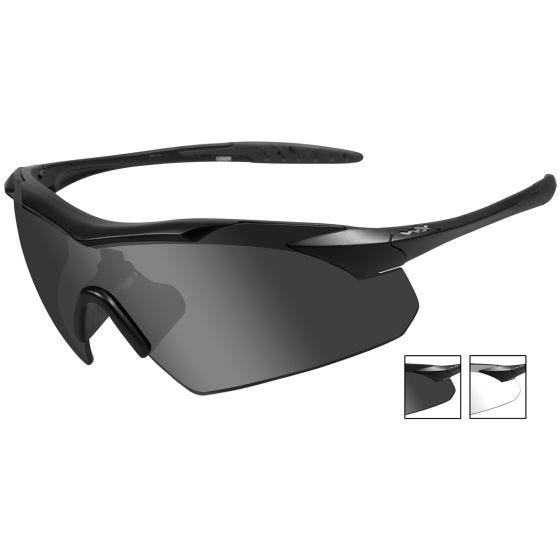 Okulary Taktyczne Wiley X WX Vapor - Smoke + Clear - Czarne
