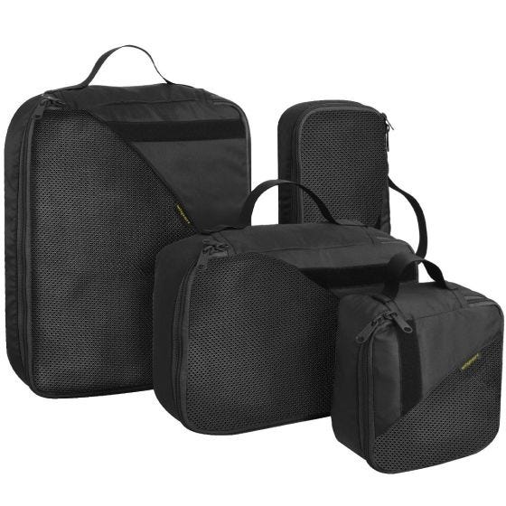 Zestaw organizerów Wisport PackBox Set Czarny