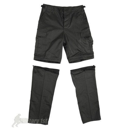 Spodnie 2w1 Mil-Tec Zip-Off Combat Czarne